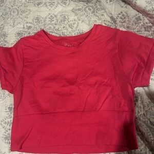 Vibrant Pink Short Sleeve Women Tee